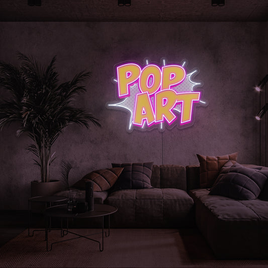 POP ART UV Print Neon Sign