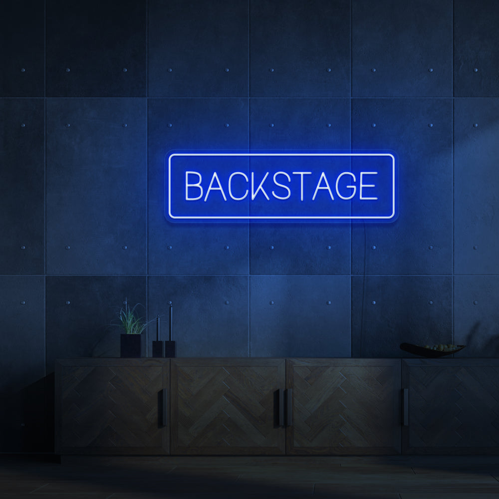 BACKSTAGE Neon Sign