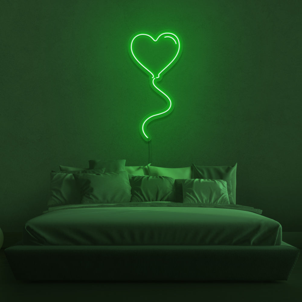 Heart Balloon Neon Sign