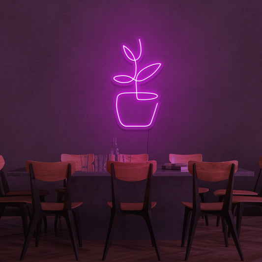 Plant Neon Sign