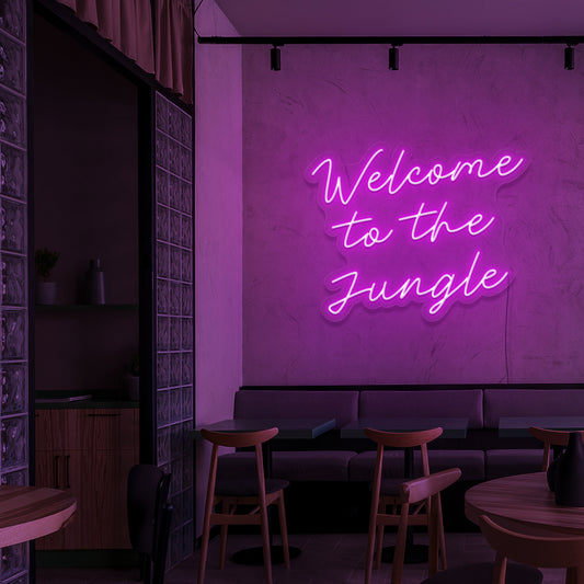 Welcome To The Jungle Neon Sign