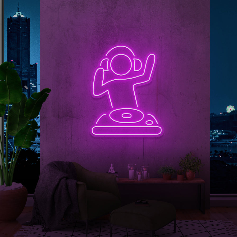 DJ Neon Sign