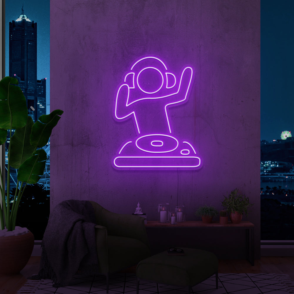 DJ Neon Sign