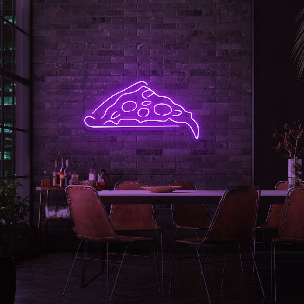 Slice of Pizza Neon Sign