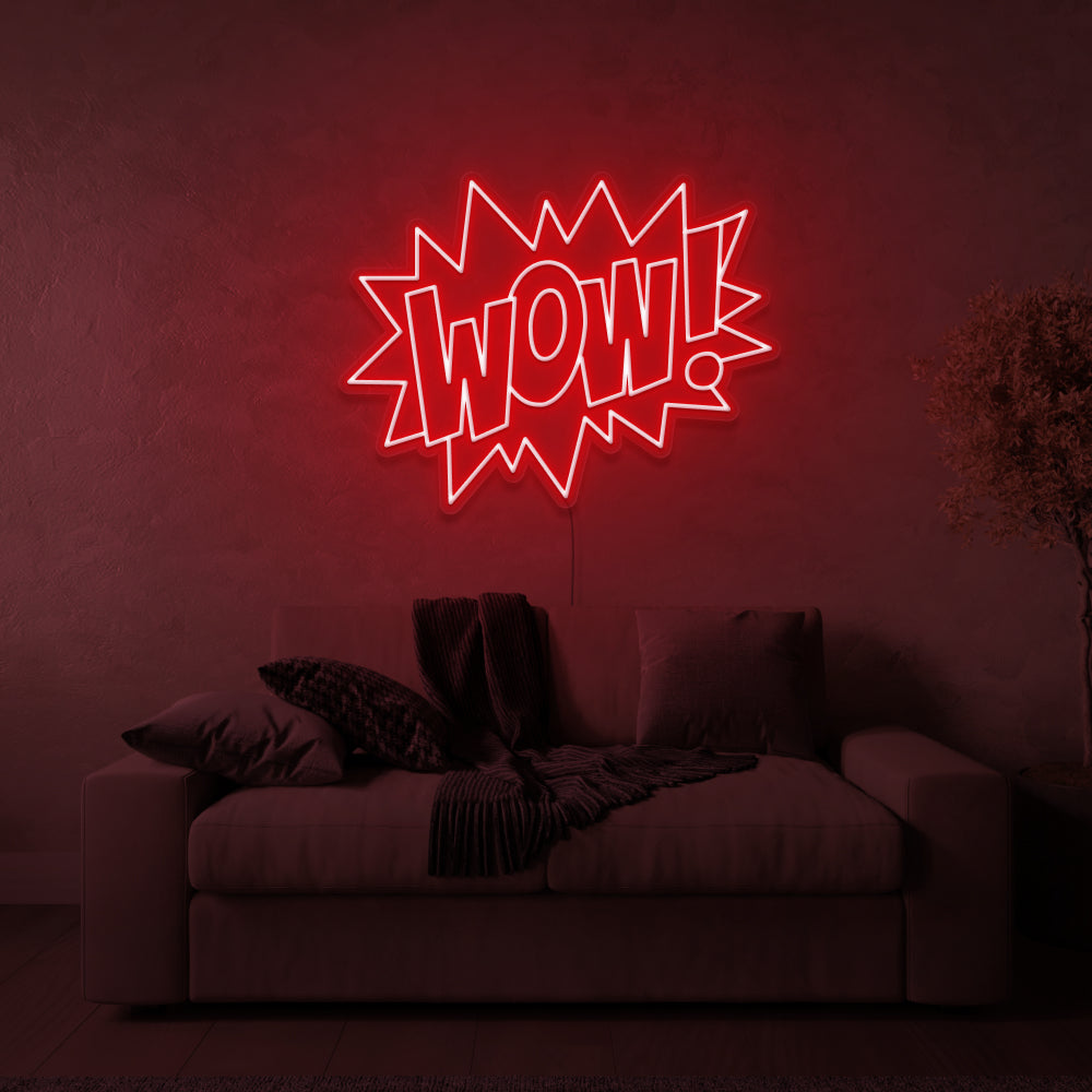 WOW! v2 Neon Sign