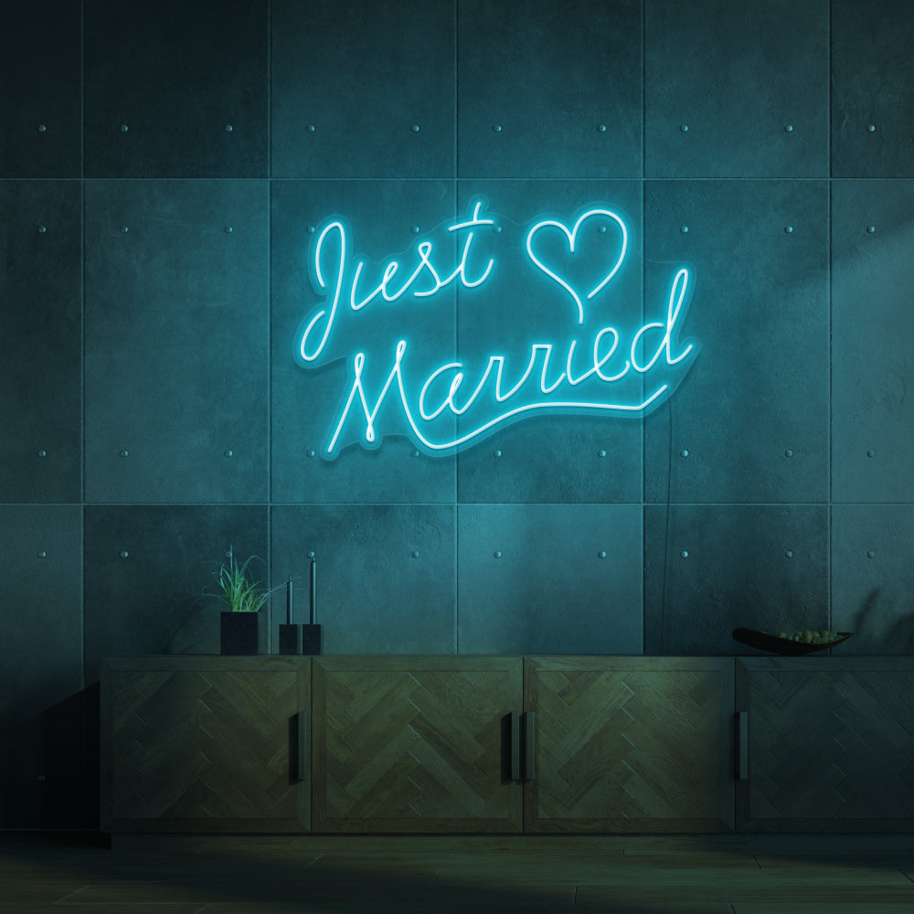 Just Married Neon Sign