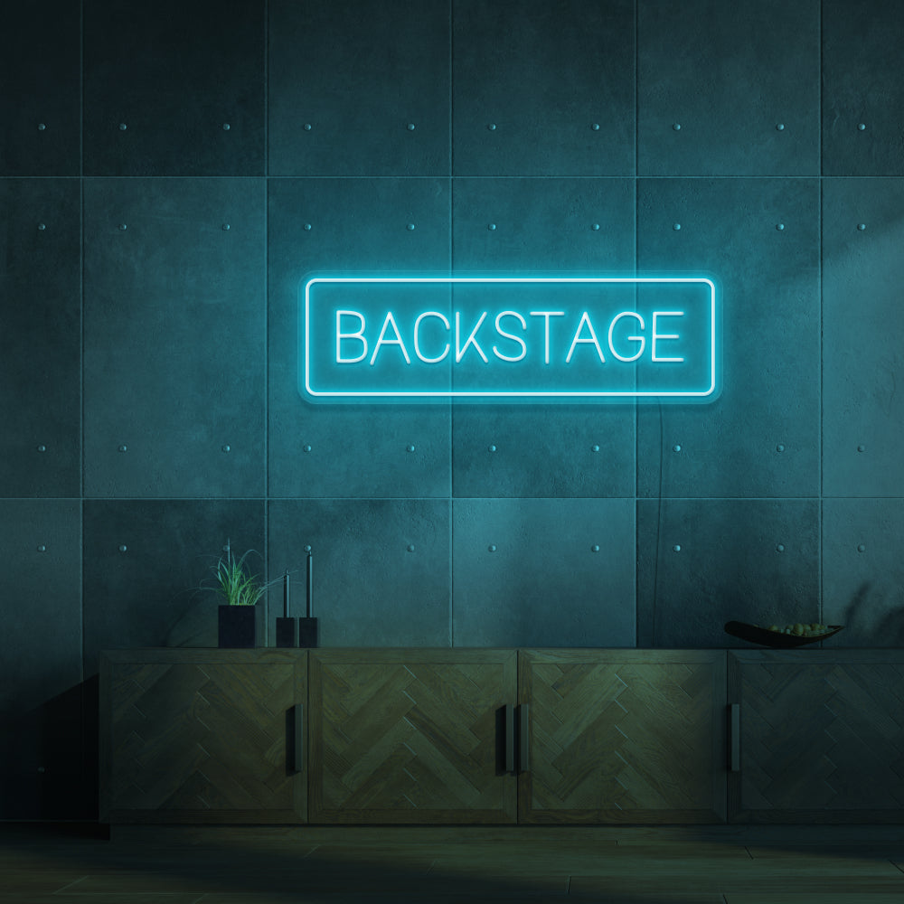 BACKSTAGE Neon Sign