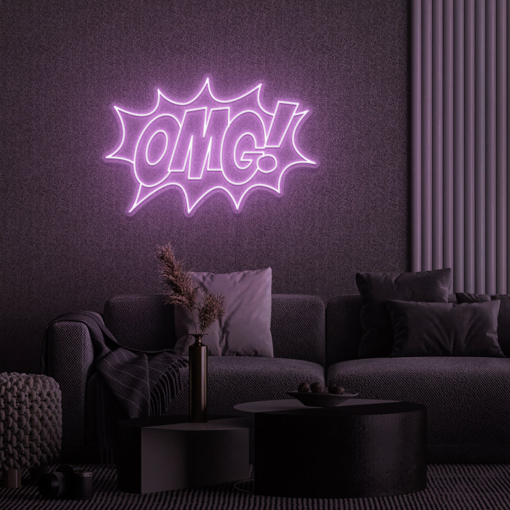 OMG! Neon Sign